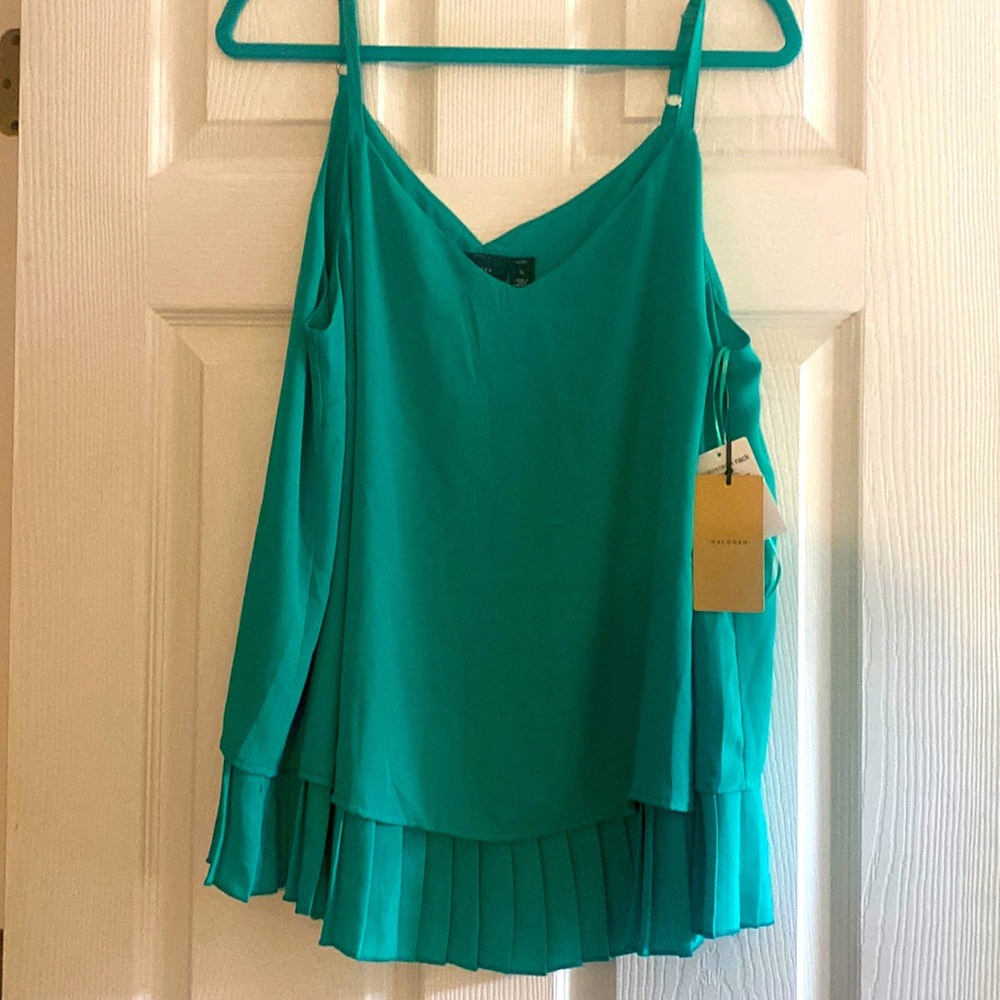 Beautiful, Halogen Blouse with Adjustable Straps